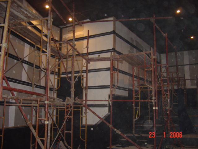 Auditorium Acoustical Treatment Installation