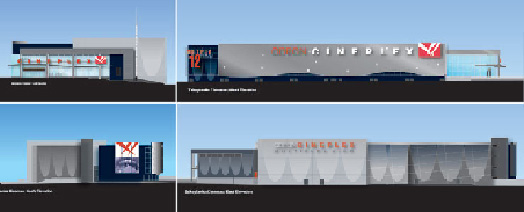 Exterior building elevations