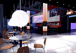 Interior lobby cafe area